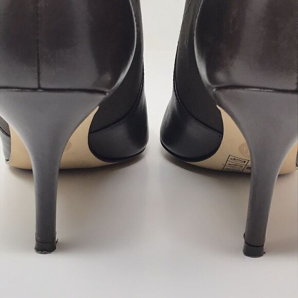 Michael Kors Chocolate Brown Soft Leather Woods Ankle Pointed Toe Booties Size 7 - Picture 12 of 14